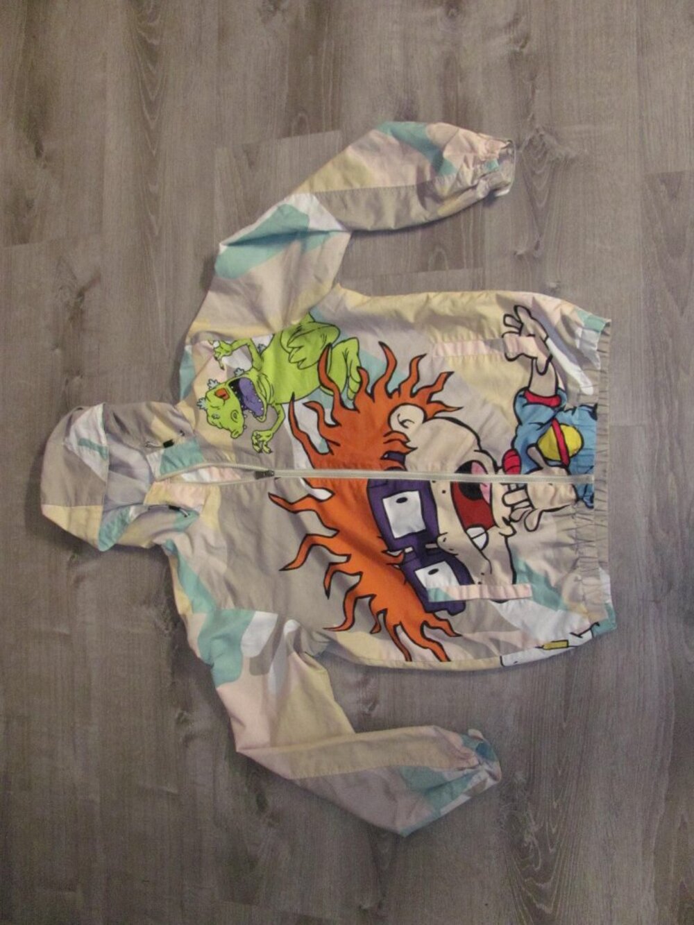 Members Only x Nickelodeon Rugrats Hooded Windbreaker Jacket Size Small S